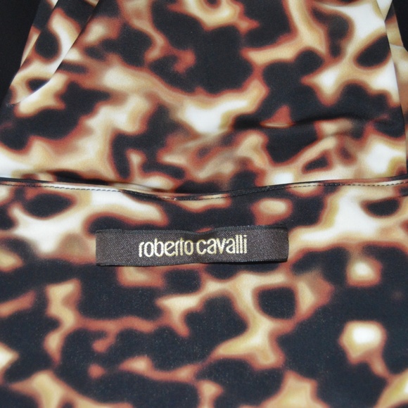 🆕🏷️ROBERTO CAVALLI Animal Print V-Neck Sheath Dress – Size 8 / EU 46 🇮🇹 - Picture 12 of 13